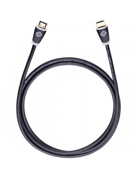 Oehlbach 126 Easy Connect 0,75m 4K fekete HDMI kábel ethernettel
