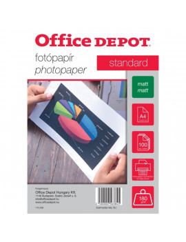 Office Depot Standard A4 180g matt 100db fotópapír
