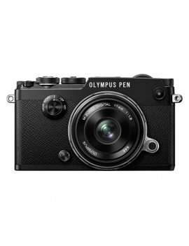 Olympus PEN-F 17mm F1.8 kit fekete/fekete digitális fényképezőgép