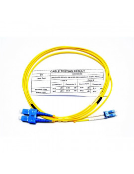 Optic 2m LC/UPC - SC/UPC SM 9/125 OS2 LSOH DLX Optikai Patch kábel