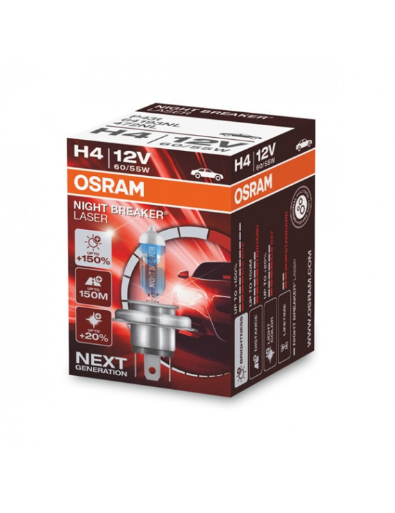 Osram Night Breaker Laser 64193NL H4/12V/60W/4050K fényszóró