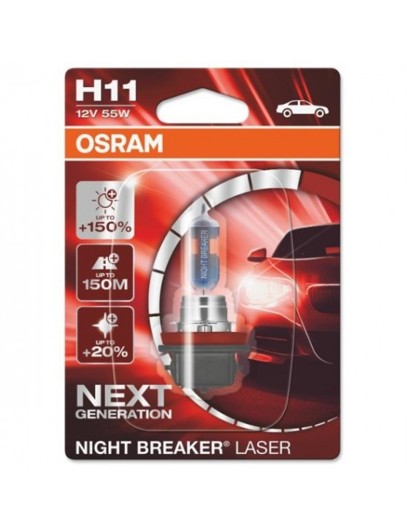 Osram Night Breaker Laser 64211NL-01B H11/12V/55W/3750K fényszóró