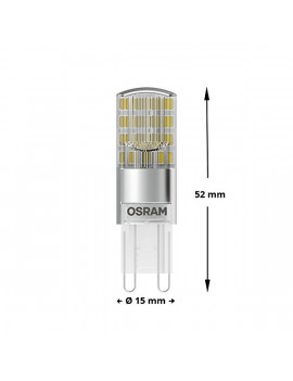 Osram Star átlátszó búra/2,6W/320lm/2700K/G9 230V LED kapszula