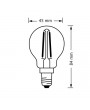 Osram Star Filament 2,8 W/827 25 E14 250 lumen LED kisgömb izzó