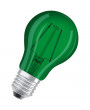 Osram Star üveg búra/2,5W/45lm/7500K/E27/zöld LED körte izzó