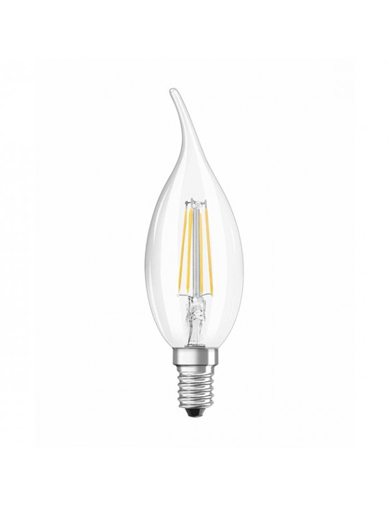 Osram Star átlátszó üveg búra/4W/470lm/2700K/E14/121mm LED gyertya izzó