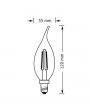 Osram Star átlátszó üveg búra/4W/470lm/2700K/E14/121mm LED gyertya izzó