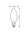Osram Star 4 W/865 40 E14 470 lumen opál LED gyertya izzó