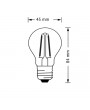 Osram Star átlátszó üveg búra/4W/470lm/2700K/E27 LED kisgömb izzó