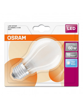 Osram Star opál üveg búra/7W/806lm/4000K/E27 LED körte izzó
