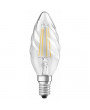 Osram Star átlátszó üveg búra/4W/470lm/2700K/E14/100mm LED csavart gyertya izzó