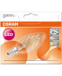 Osram Star átlátszó üveg búra/4W/470lm/2700K/E14/100mm LED csavart gyertya izzó