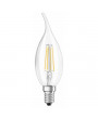 Osram Star átlátszó üveg búra/4W/470lm/2700K/E14/121mm LED gyertya izzó