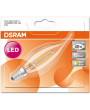 Osram Star átlátszó üveg búra/4W/470lm/2700K/E14/121mm LED gyertya izzó