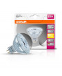 Osram Star MR16 üveg ház/4,6W/350lm/2700K/GU5.3 LED spot izzó