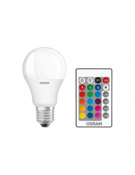 Osram Star+ RGBW/matt búra/9W/806lm/2700K/E27 távirányítható LED körte fényforrás
