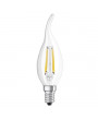 Osram Star átlátszó üveg búra/4W/470lm/2700K/E14/121mm LED gyertya izzó