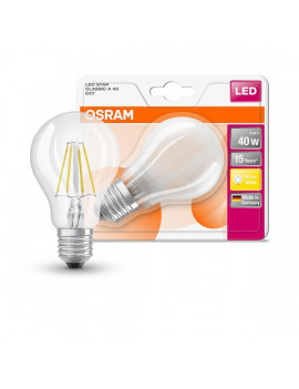 Osram Star átlátszó üveg búra/4W/470lm/2700K/E27 LED körte izzó