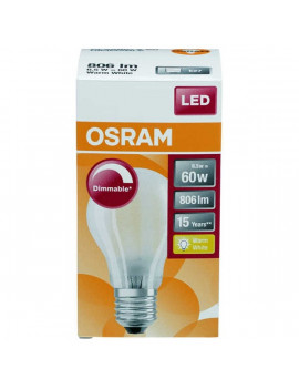 Osram Superstar 6,5 W/827 60 E27 806 lumen matt LED körte izzó dobozos