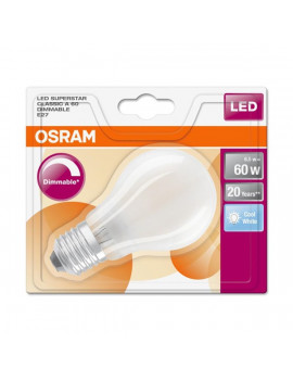 Osram Superstar opál üveg búra/7W/806lm/4000K/E27  szabályozható LED körte izzó