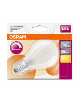 Osram Superstar opál üveg búra/8,5W/1055lm/2700K/E27  szabályozható LED körte izzó