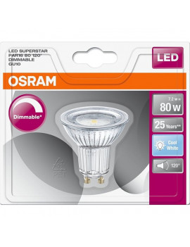 Osram Superstar PAR16 üveg ház/8W/575lm/4000K/GU10/230V/120fok dimmelhető LED spot izzó