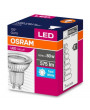 Osram Value PAR16 üveg ház/6,9W/575lm/4000K/GU10/230V/hideg fehér/120fok LED spot izzó