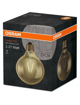 Osram Vintage átlátszó üveg búra/2,8W/225lm/2500K/E27 LED gömb izzó
