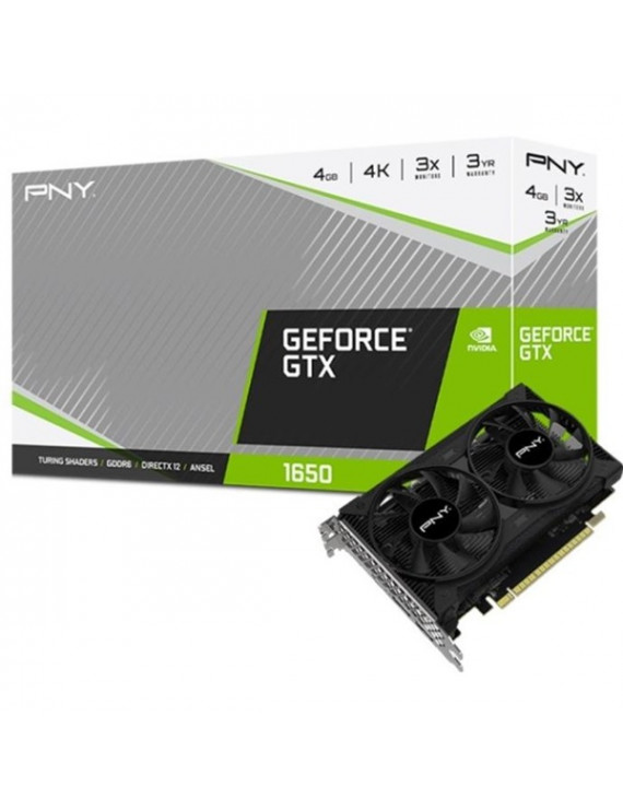 PNY GeForce GTX1650 nVidia 4GB GDDR6 128bit PCIe videokártya