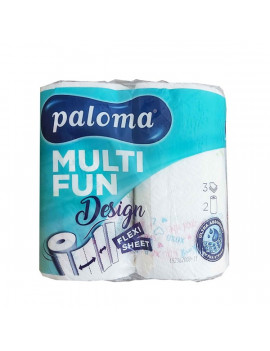 Paloma KT MULTI FUN 3 rétegű 145lap színes 2 tekercs/csomag papírtörlő