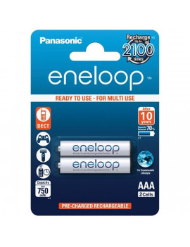 Panasonic Eneloop AAA 750mAh mikro ceruza akku 2db/ bliszter