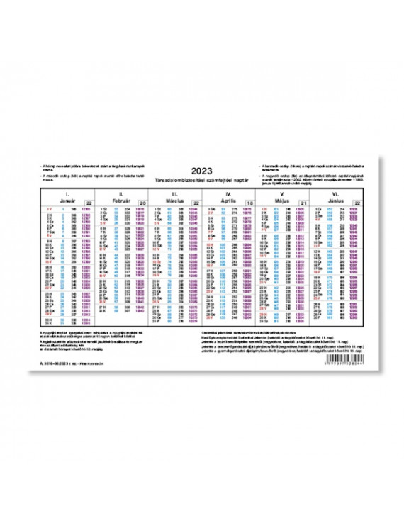 Pátria Design 2023-as számfejtési naptár