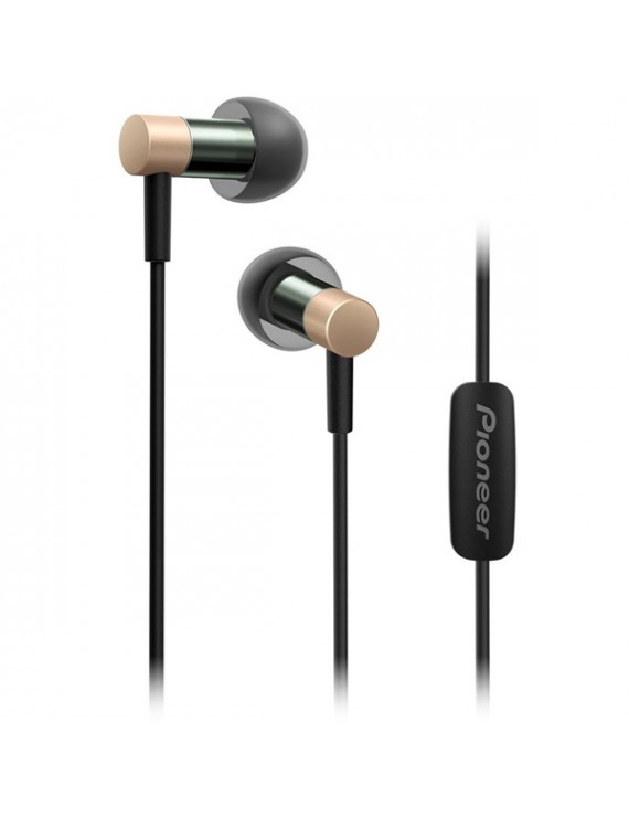 Pioneer SE-CH3T-G Hi-Res alumínium házas mikrofonos arany fülhallgató