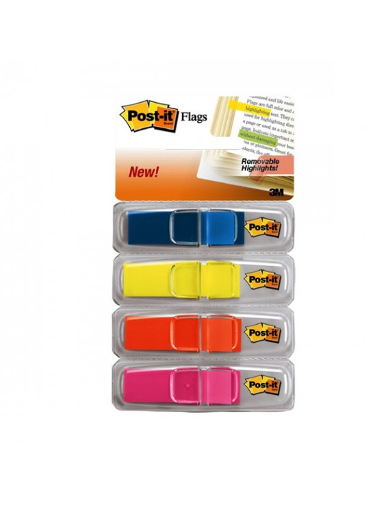 Post-it 683-4ABX 12×43mm 4×35db színes jelölőcímke