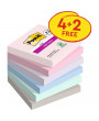 Post-it Super Sticky Soulful 76x76mm  90lapos 4+2db  vegyes jegyzettömb