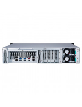 QNAP TS-1277XU-RP-1200-4G 12x SSD/HDD, rackbe szerelhető, redundáns táp, NAS