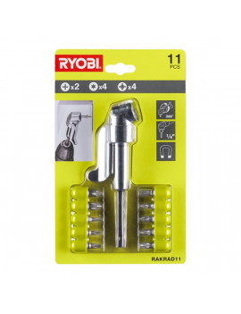 Ryobi RAKRAD11 11db-os bitekkel sarokcsavarhúzó adapter