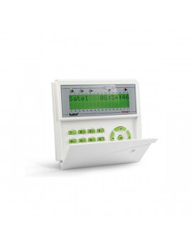 SATEL INTKLCDRGR zöld világítással/fedlap nélkül/beépített 125 kHz-s kártyaolvasóval/INTEGRA LCD kezelő