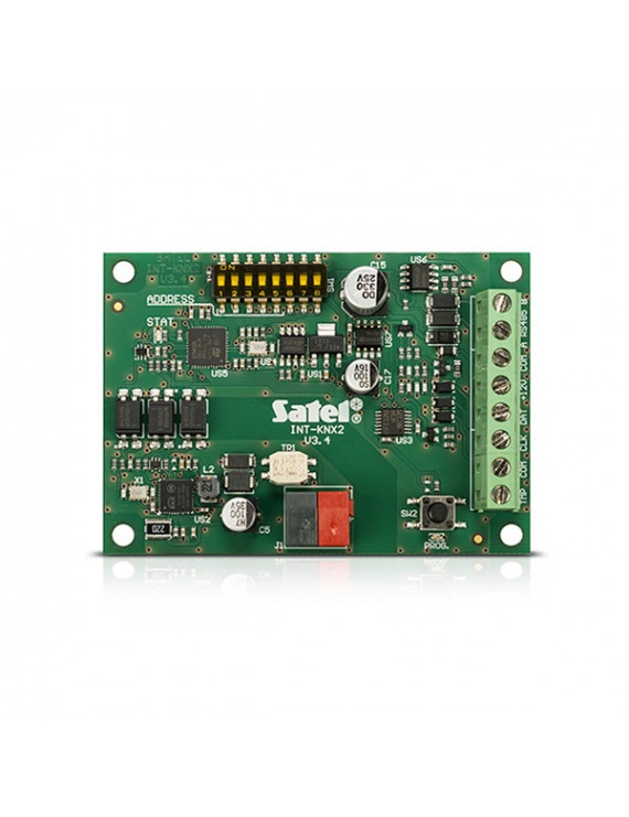 SATEL INTKNX2 INTEGRA riasztórendszer illesztése/KNX épületatumatizálási rendszerhez/integrációs modul
