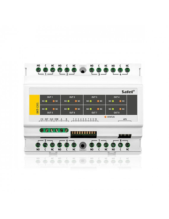 SATEL INTORS 8 programozható relé/kimenet bővítő modul