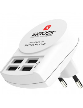 SKROSS USB töltő 4 darab A típusú bemenettel