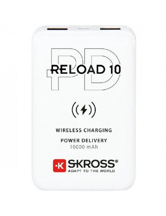 SKROSS Reload10 10000mAh USB/ wireless töltéssel power bank