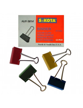 Sakota 51mm 12db/csomag színes iratcsipesz