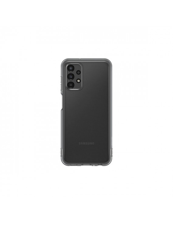 Samsung EF-QA135TBEGWW Galaxy A13 soft clear cover fekete hátlap