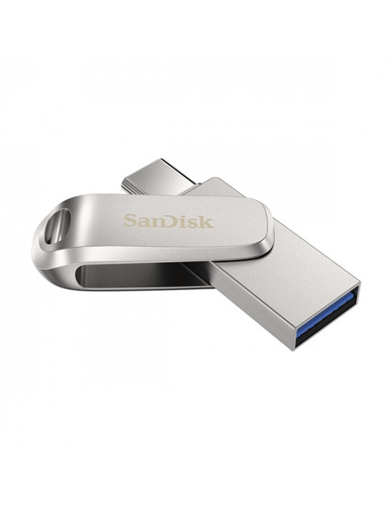 Sandisk 512GB USB3.1/Type-C Dual Drive Luxe Ezüst (186466) Flash Drive