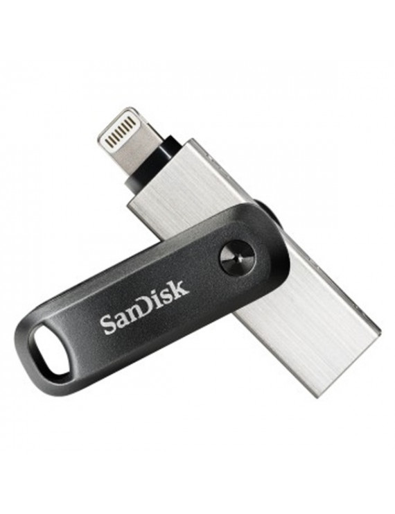 Sandisk 64GB USB3.0/Apple Lightning iXPAND GO Fekete-Ezüst (186489) Flash Drive