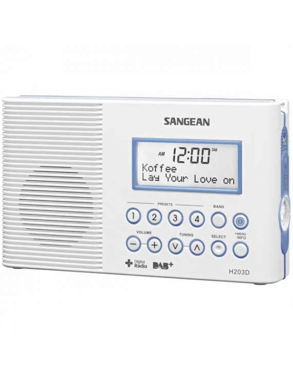 Sangean H-203+ DAB+/FM-RDS vízálló fürdőszobai rádió
