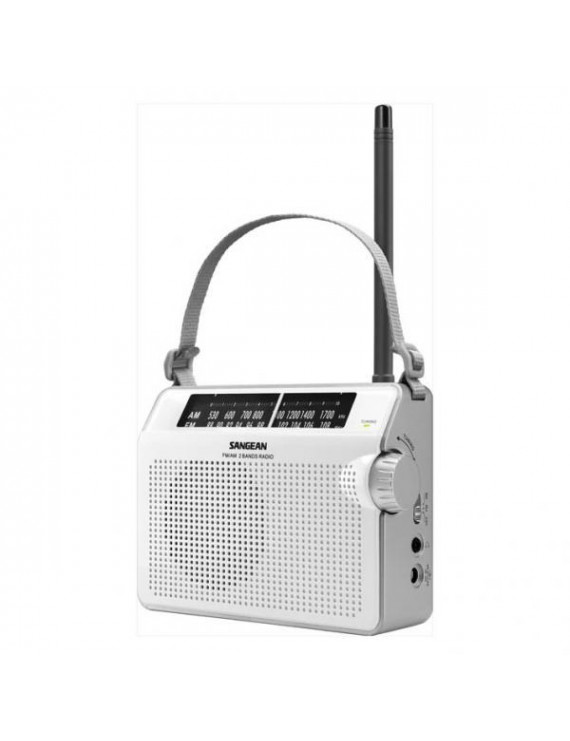 Sangean PR-D6W hordozható AM/FM fehér táskarádió