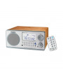 Sangean WR-2 S FM/AM digitális szintéreres fa dobozos ezüst asztali rádió