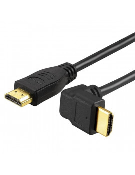 Sbox HDMI 1.4 M/M - 1,5M 90° HDMI kábel